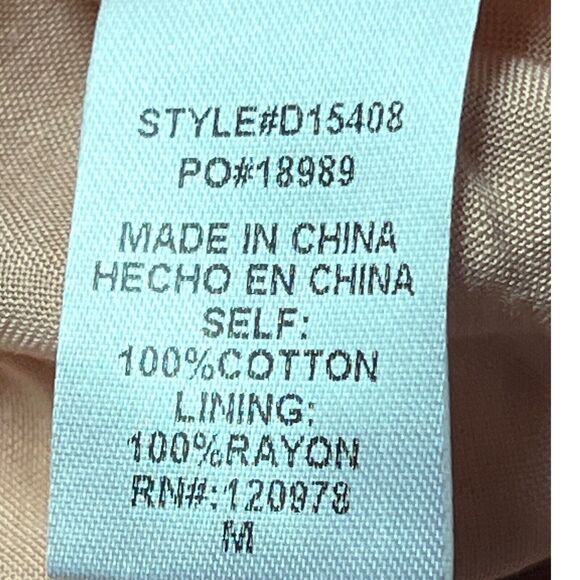 Anthropologie Entro Babydoll Mini Dress BOHO Keyhole Medium NEW Short Sleeves - Picture 7 of 9